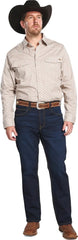 Long Sleeve Diamond Print Snap Front Shirt
