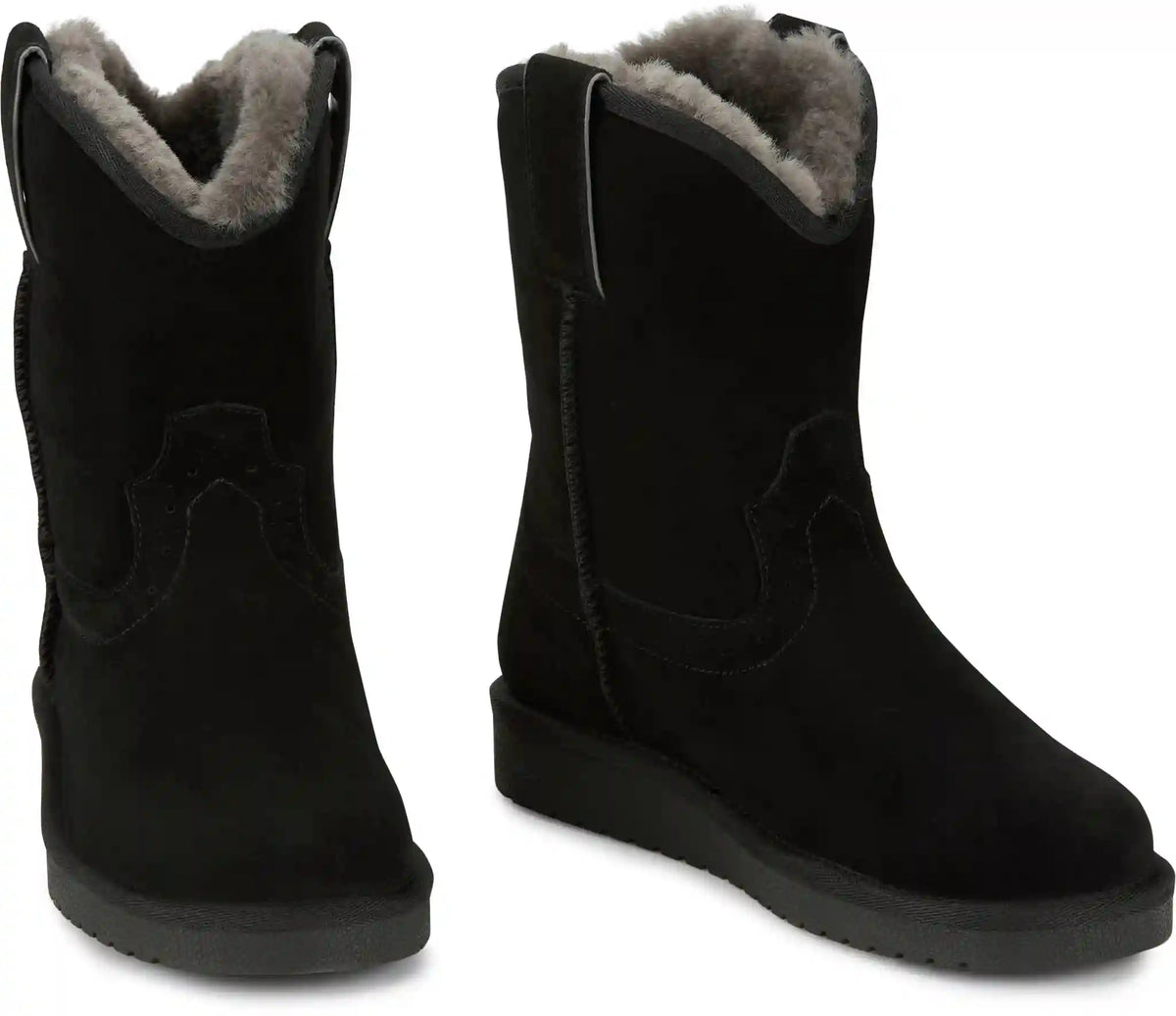 Heidi 8" Suede Shearling