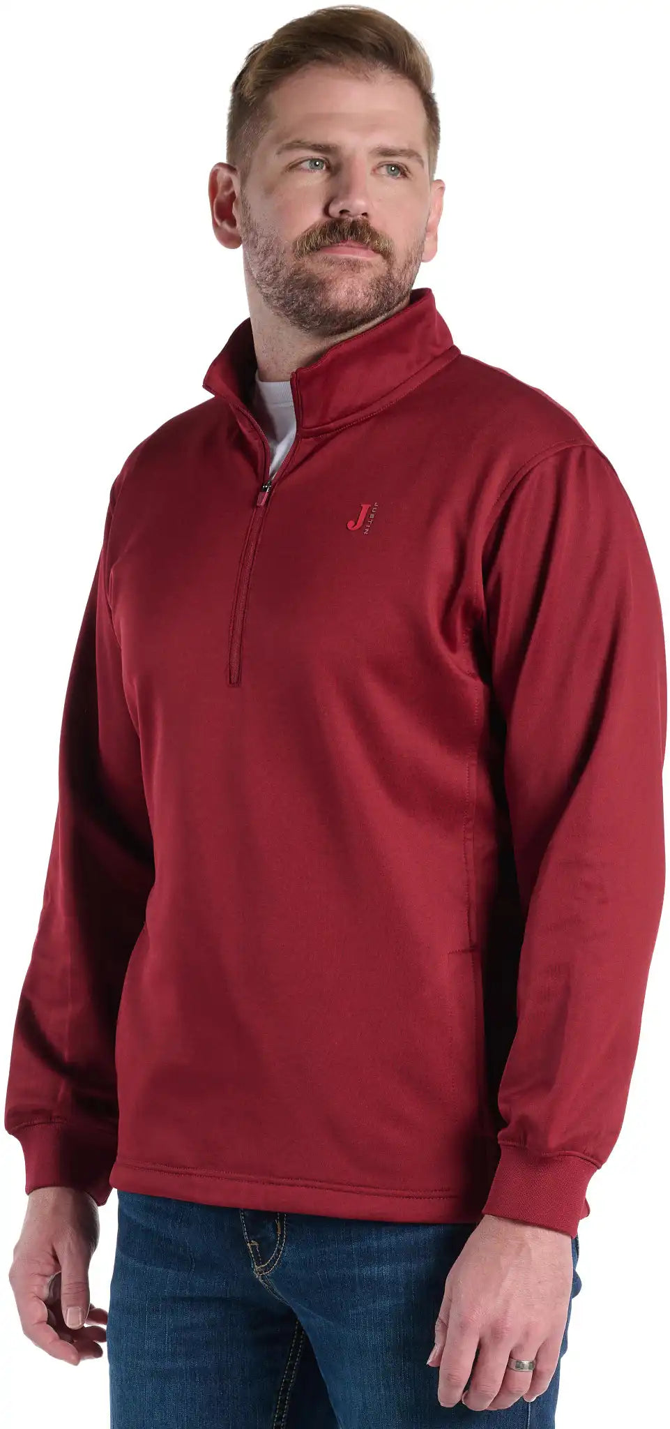 Justin Quarter Zip Fleece Pullover