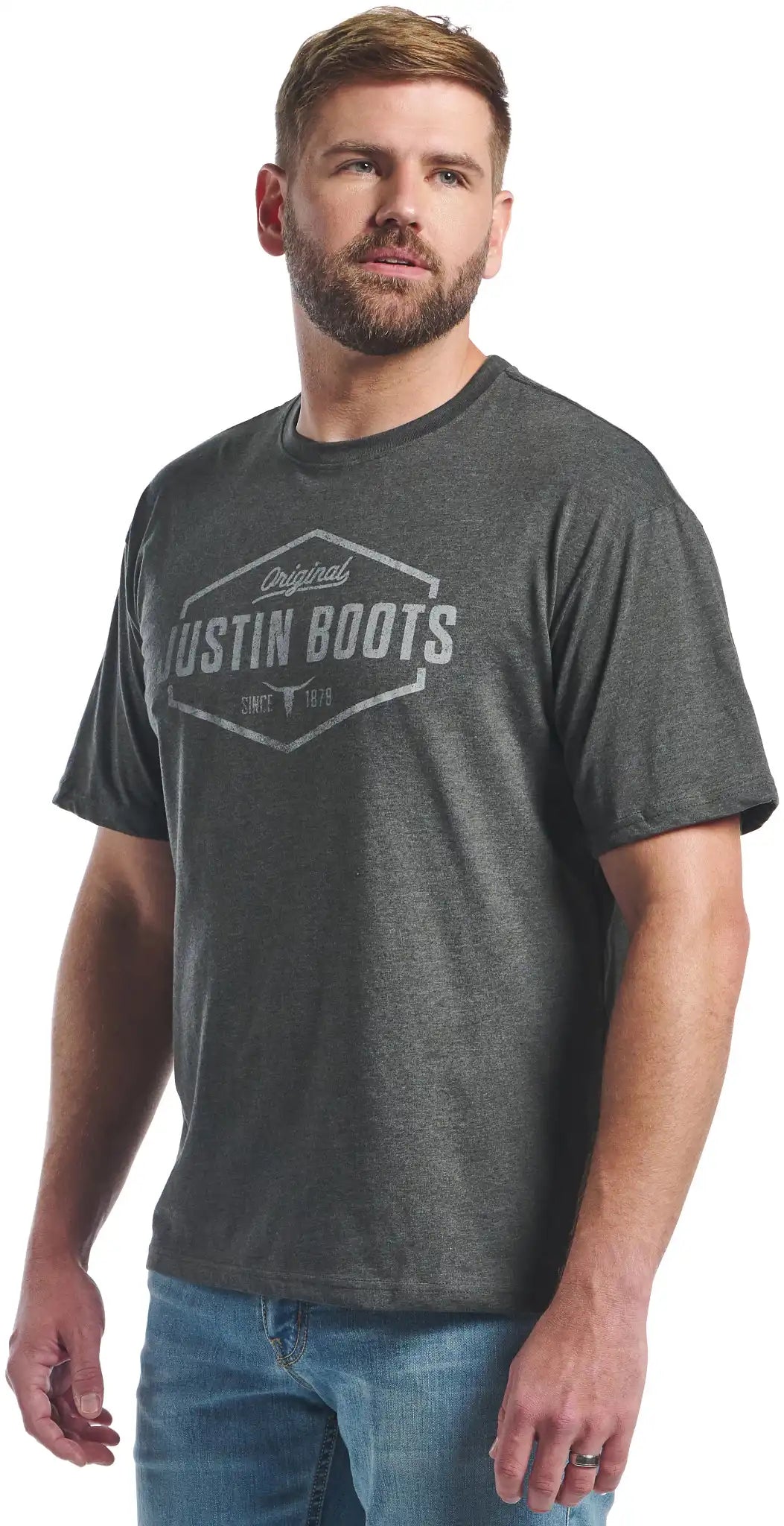 Justin Men's Hexagon Outline Tee