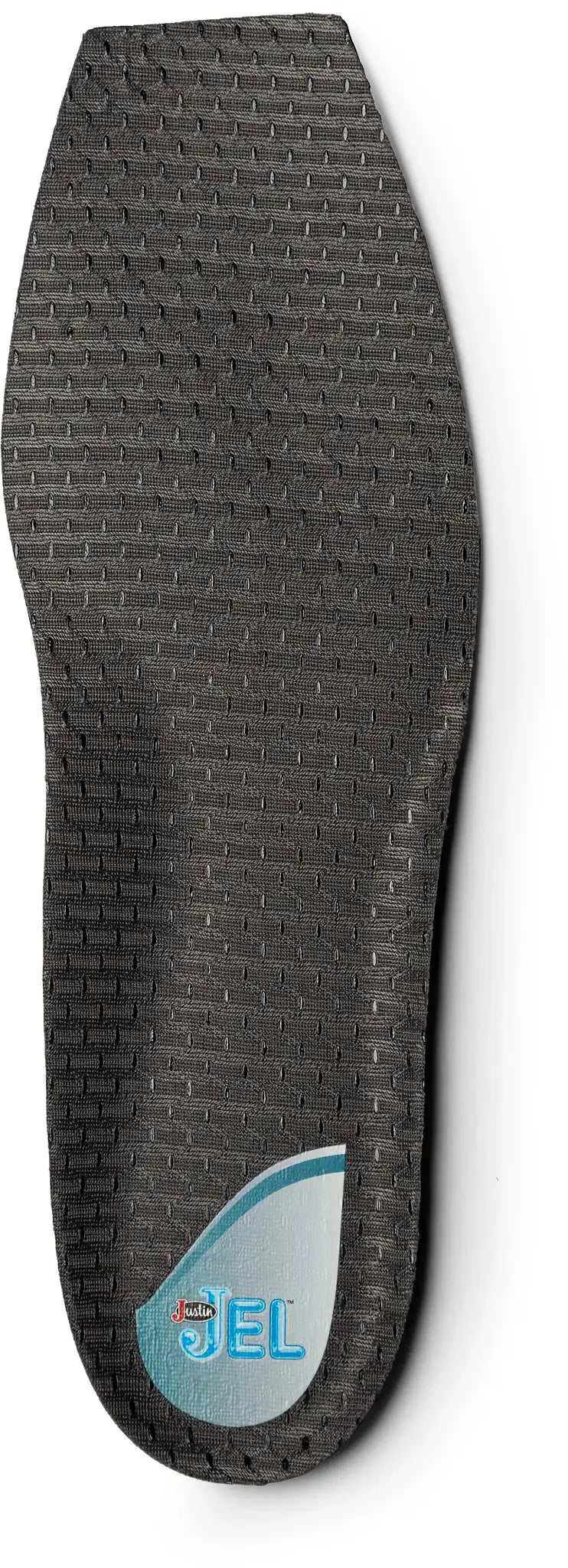 Justin Jel Square Toe Insole-Charcoal